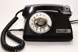 Телефон гербовый черный СССР